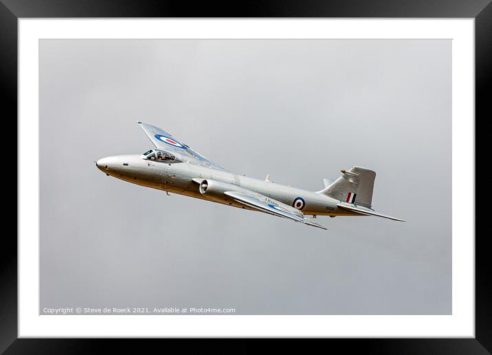 English Electric Canberra PR9 Framed Mounted Print by Steve de Roeck