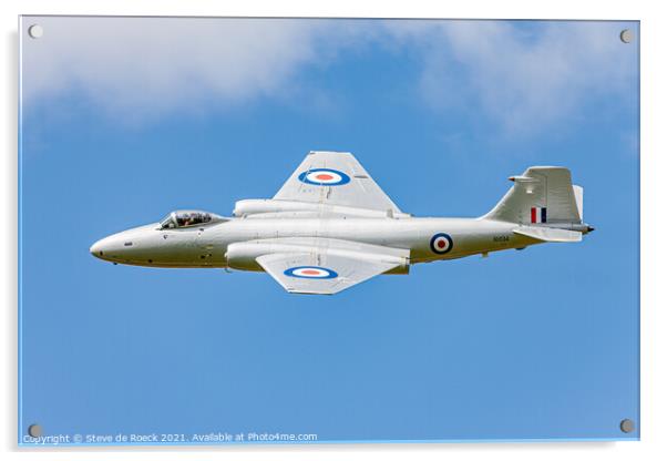English Electric Canberra PR9. Acrylic by Steve de Roeck