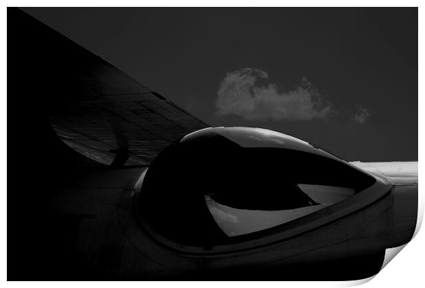 Majestic PBY Catalina in Moody Monochrome Print by Jacqui Farrell