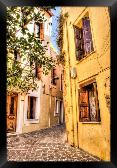 Chania Town Framed Print by Kevin Clayton