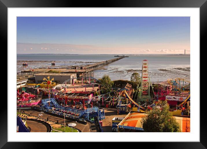 Adventure Island Southend Pier Essex England Framed Mounted Print by Andy Evans Photos