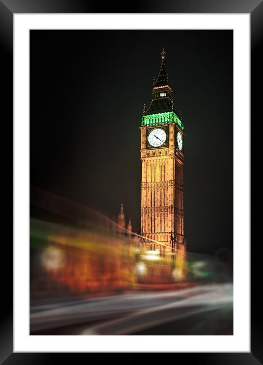 Big Ben Blur Framed Mounted Print by David Turney