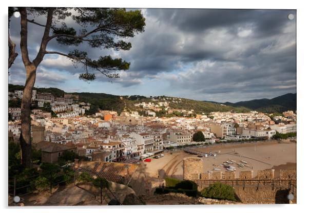Tossa de Mar Town in Spain Acrylic by Artur Bogacki