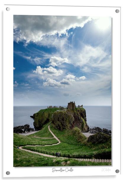 Dunnottar Castle, Highlands, Scotland, Scottish  Acrylic by JC studios LRPS ARPS