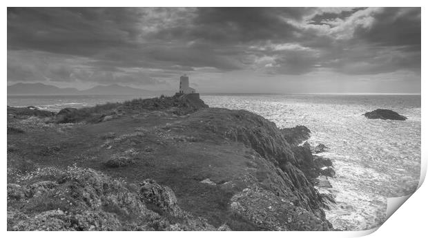 Llanddwyn Island lighthouse Anglesey Print by Jonathon barnett