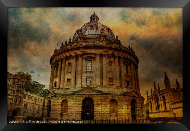 Radcliffe Camera Oxford Fine Art Framed Print by Cliff Kinch
