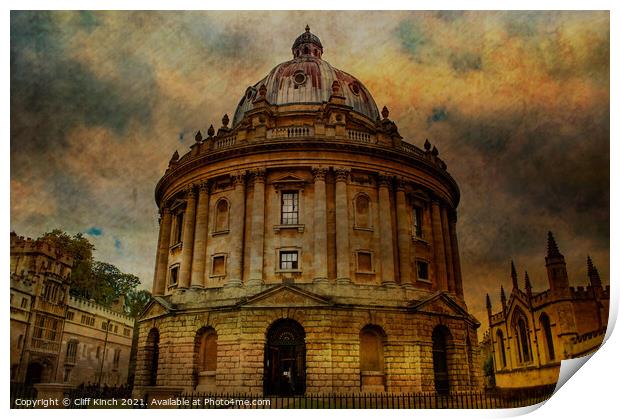 Radcliffe Camera Oxford Fine Art Print by Cliff Kinch