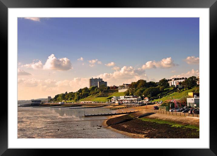 Three Shells Beach Southend on Sea Essex Framed Mounted Print by Andy Evans Photos