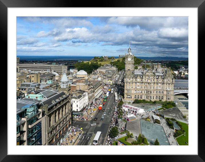Majestic Edinburgh View Framed Mounted Print by Wendy Williams CPAGB