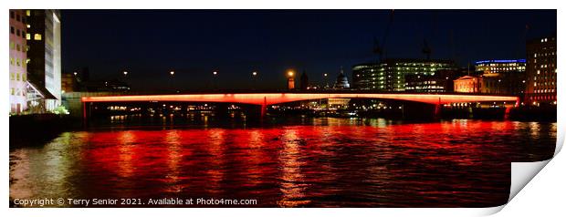 London Bridge is NOT falling down Print by Terry Senior