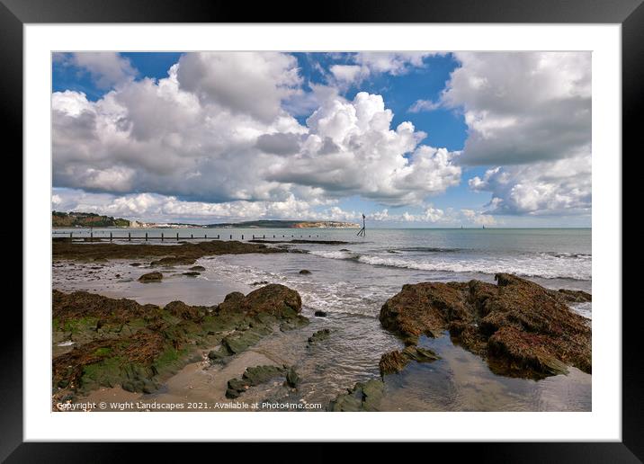 Little Stairs Point Sandown Isle Of Wight Framed Mounted Print by Wight Landscapes