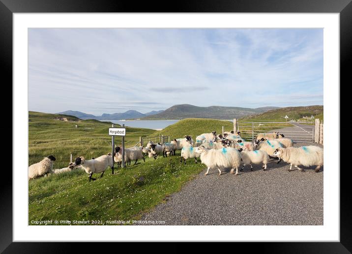 Residents of Horgabost, Isle of Harris Framed Mounted Print by Philip Stewart
