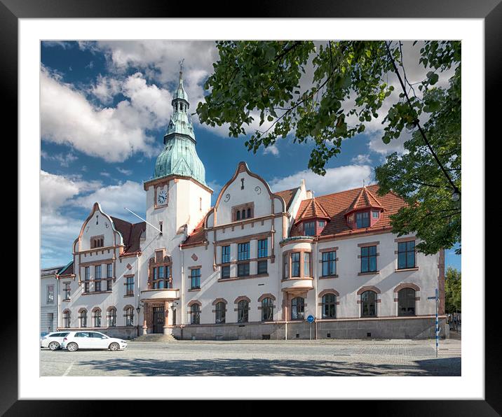 Karlshamn Town Hall Summer Day Framed Mounted Print by Antony McAulay