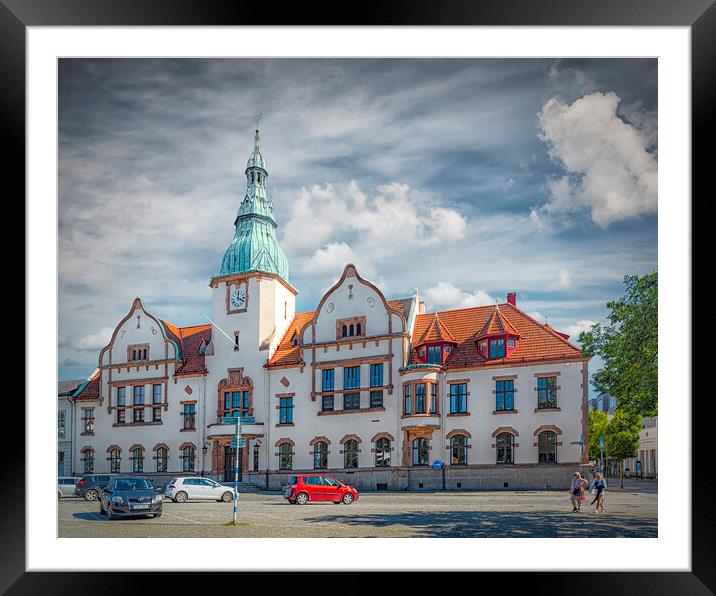 Karlshamn Town Hall View Framed Mounted Print by Antony McAulay
