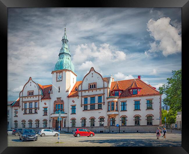 Karlshamn Town Hall View Framed Print by Antony McAulay