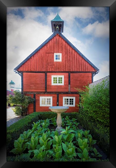 Karlshamn Wooden Museum Tobacco Garden Framed Print by Antony McAulay