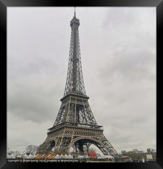 Eiffel Tower, Paris Framed Print by Sheila Eames