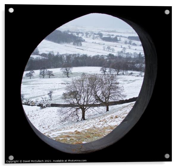 Winter view from the atom  Acrylic by David McCulloch