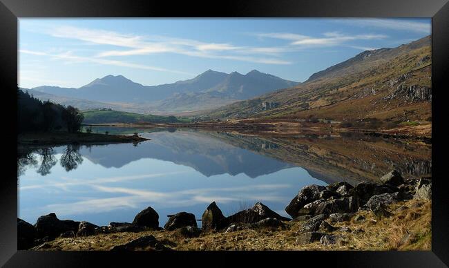 Majestic Snowdon Horseshoe Panorama Framed Print by Wendy Williams CPAGB
