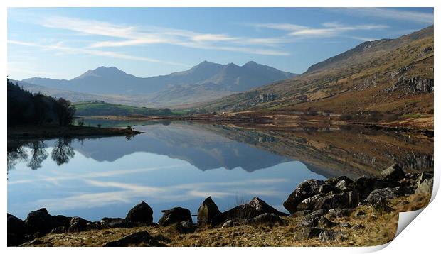 Majestic Snowdon Horseshoe Panorama Print by Wendy Williams CPAGB