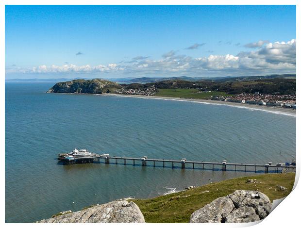 Llandudno from the Great Orme Print by Wendy Williams CPAGB