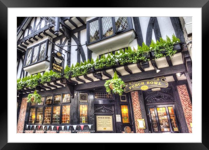 The Punch Bowl Pub York Framed Mounted Print by David Pyatt