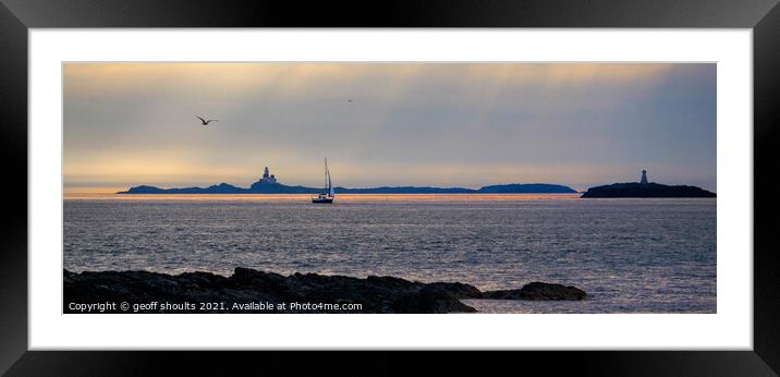 The Skerries Framed Mounted Print by geoff shoults