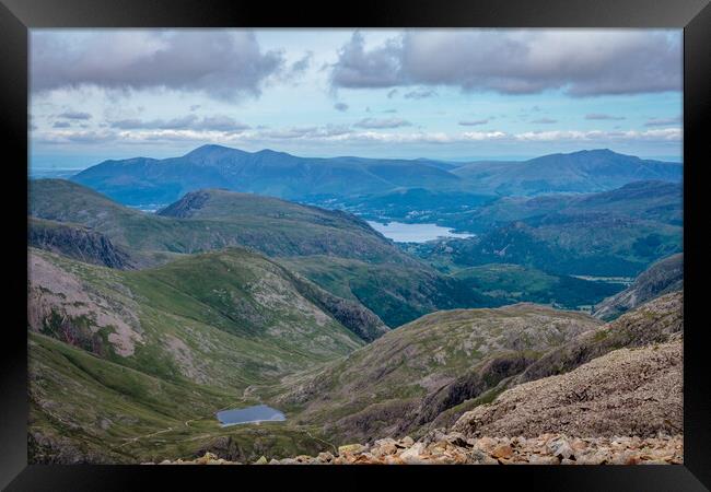 View from Scafell Pike Framed Print by Wendy Williams CPAGB