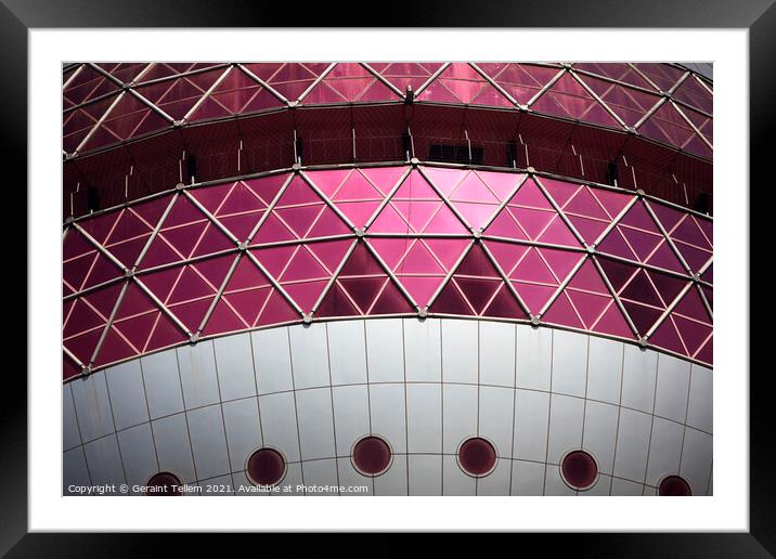 Detail, Oriental Pearl TV Tower, Shanghai, China Framed Mounted Print by Geraint Tellem ARPS