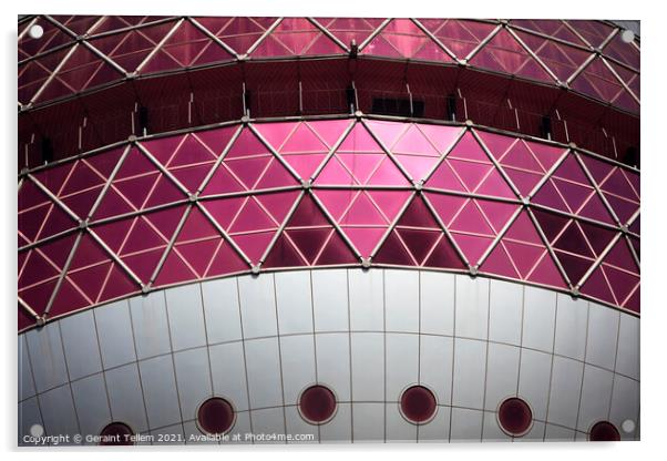 Detail, Oriental Pearl TV Tower, Shanghai, China Acrylic by Geraint Tellem ARPS