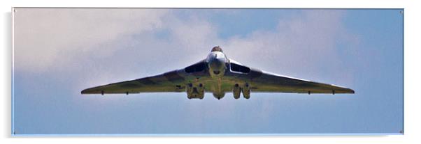 On The Bomb Run - RAF Waddington Acrylic by J Biggadike