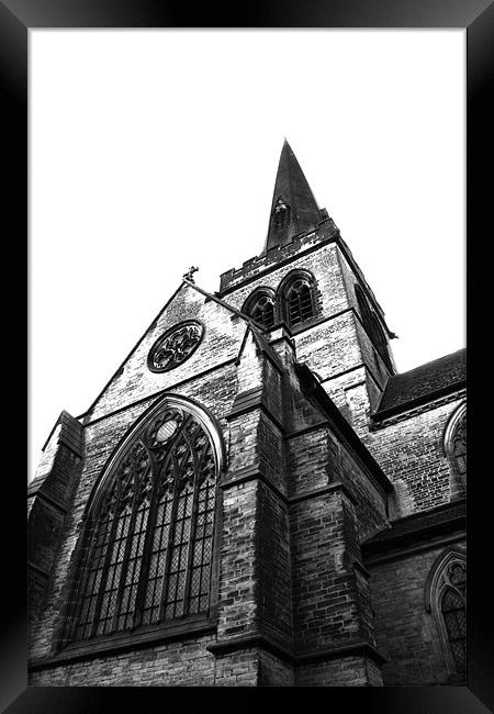 Wentworth Church - High Key Framed Print by J Biggadike