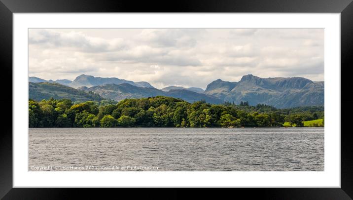 The Fells of Windermere Framed Mounted Print by Lisa Hands