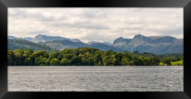 The Fells of Windermere Framed Print by Lisa Hands