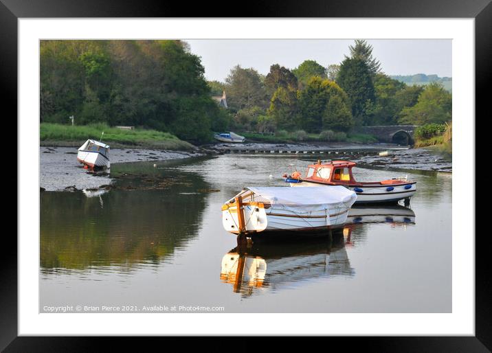 The River Fowey at Lerryn  Framed Mounted Print by Brian Pierce
