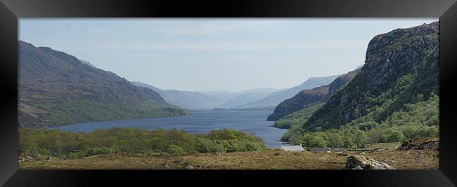 Looking Down Loch Maree, Highlands of Scotland Framed Print by Jenny Brogden