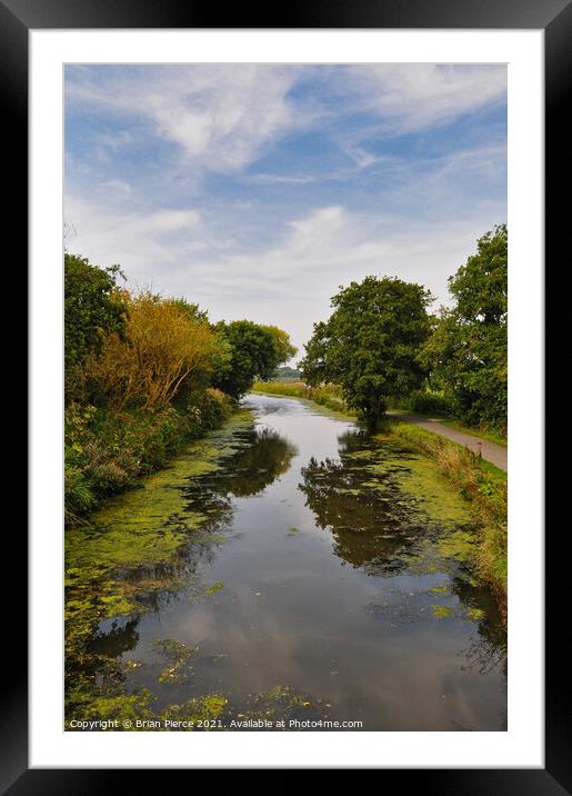The Bude Canal Framed Mounted Print by Brian Pierce