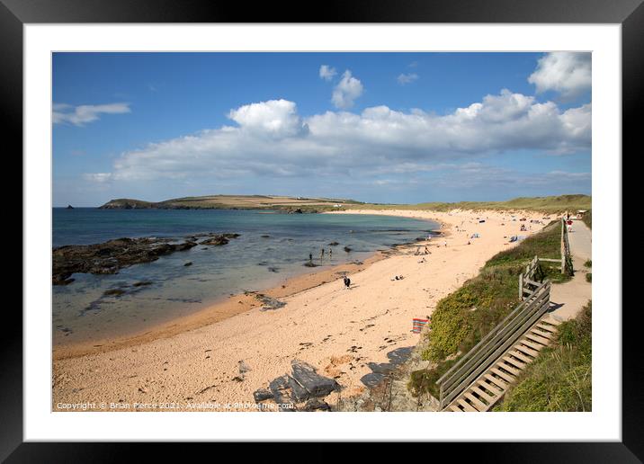 Constantine Bay. Cornwall  Framed Mounted Print by Brian Pierce