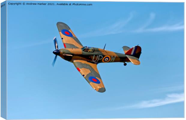 Hawker Hurricane Mk I Canvas Print by Andrew Harker