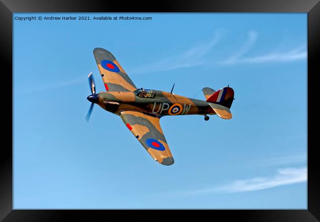 Hawker Hurricane Mk I Framed Print by Andrew Harker