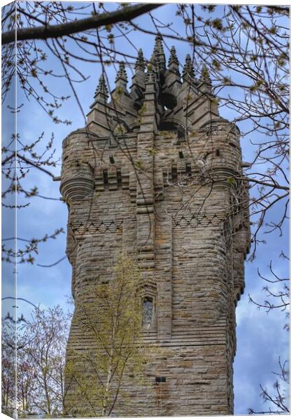 The Wallace Monument Stirling Scotland  Canvas Print by Jacqui Farrell