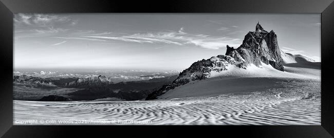 The Aiguille de midi in the French Alps Framed Print by Colin Woods