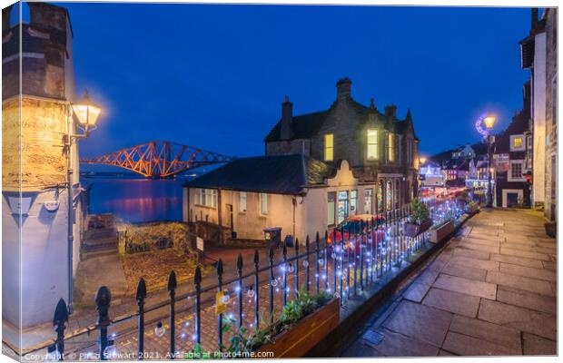 South Queensferry Twilight Canvas Print by Philip Stewart