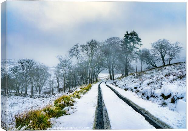Scottish winter landscape Canvas Print by Peter Gaeng