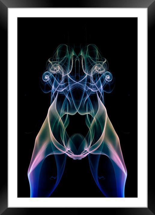 Four Eyed Monster Framed Mounted Print by Steve Purnell