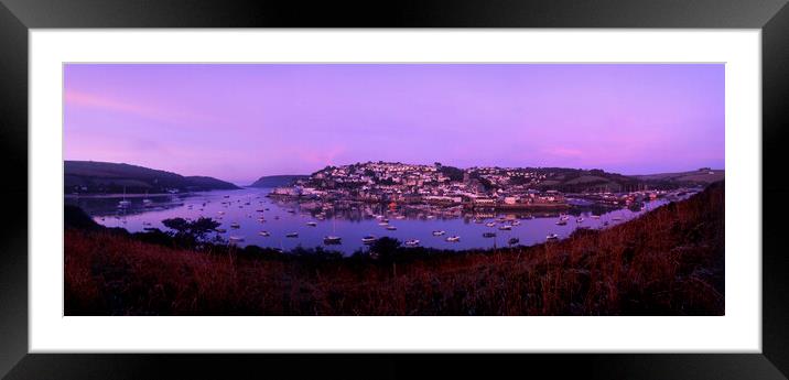 Salcombe Dawn. Framed Mounted Print by Maggie McCall