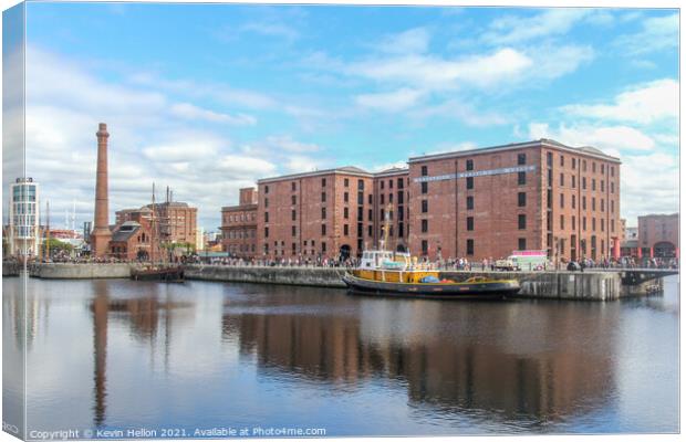 View across Albert Dock Canvas Print by Kevin Hellon