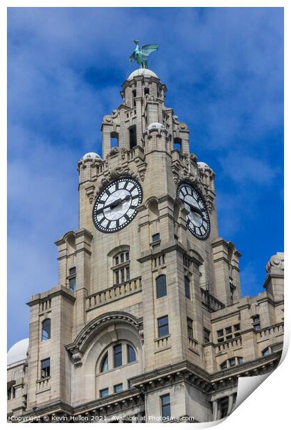 Royal Liver Building  Print by Kevin Hellon