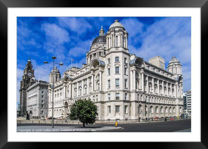 Port of Liverpool Building,  Framed Mounted Print by Kevin Hellon