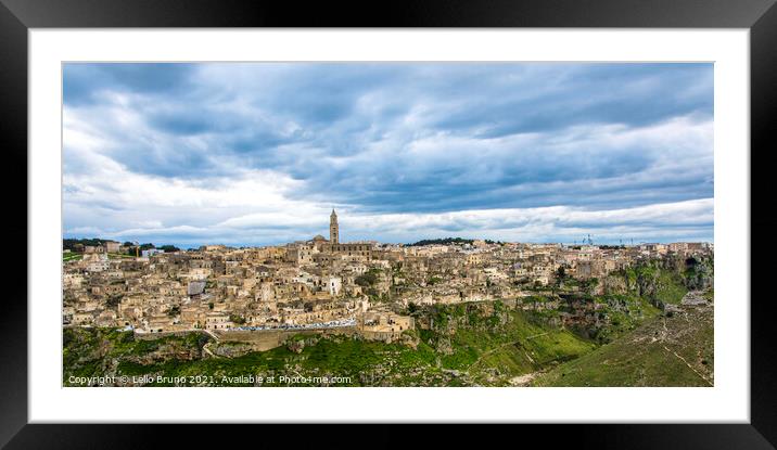 Matera Italy Framed Mounted Print by Lello Bruno